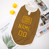 Custom Khaki Yellow Pet Vest