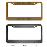 Custom Khaki Olive License Plate Frame