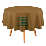 Custom Khaki Green Round Table Cloth