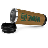 Custom Khaki Green Stainless Steel Water Cup