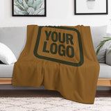 Custom Khaki Olive Blanket