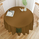 Custom Khaki Green Round Table Cloth