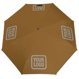 Custom Khaki Gray Automatic Umbrella