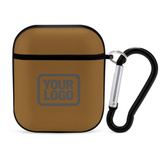 Custom Khaki Dark Grey AirPods Case