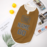 Custom Khaki Dark Grey Pet Vest