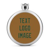 Custom Khaki Green Hip Flask