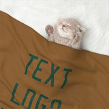 Custom Khaki Green Pet Blanket