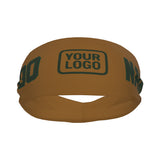 Custom Khaki Dark Green Sports headband