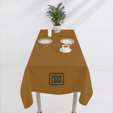 Custom Khaki Green Square Table Cloth
