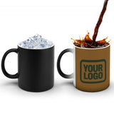 Custom Khaki Dark Green Magic Mug