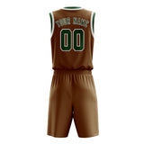 Custom Khaki Green Basketball Set