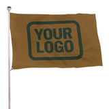 Custom Khaki Dark Green Flag