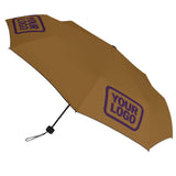 Custom Khaki Purple Automatic Umbrella