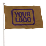 Custom Khaki Purple Flag
