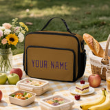 Custom Khaki Purple Lunch Bag