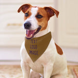 Custom Khaki Purple Pet Scarf