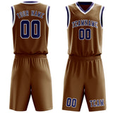 Custom Khaki Purple Basketball Set