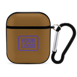 Custom Khaki Light Purple AirPods Case