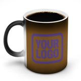 Custom Khaki Light Purple Magic Mug