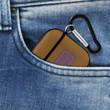 Custom Khaki Light Purple AirPods Case