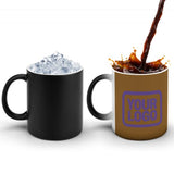 Custom Khaki Light Purple Magic Mug