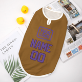Custom Khaki Light Purple Pet Vest