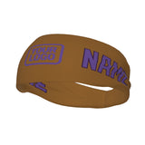 Custom Khaki Light Purple Sports headband