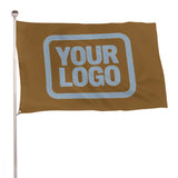 Custom Khaki Light Blue Flag