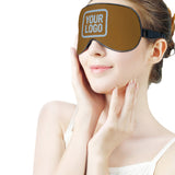Custom Khaki Light Blue Sleep Mask