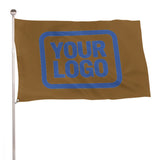 Custom Khaki Sky Blue Flag