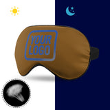 Custom Khaki Sky Blue Sleep Mask