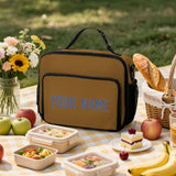 Custom Khaki Sky Blue Lunch Bag