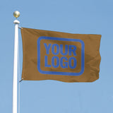 Custom Khaki Sky Blue Flag