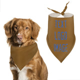 Custom Khaki Sky Blue Pet Scarf