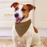 Custom Khaki Sky Blue Pet Scarf