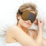 Custom Khaki Sky Blue Sleep Mask