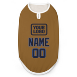 Custom Khaki Navy Pet Vest