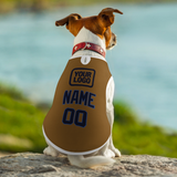Custom Khaki Navy Pet Vest