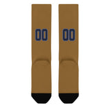 Custom Khaki Navy Knee-High Sock