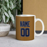 Custom Khaki Navy Mug