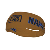 Custom Khaki Navy Sports headband