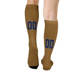 Custom Khaki Navy Knee-High Sock