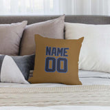 Custom Khaki Navy Pillowcase
