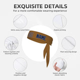 Custom Khaki Navy Headband