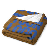 Custom Khaki Sky Blue Blanket