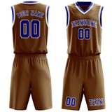Custom Khaki Sky Blue Basketball Set