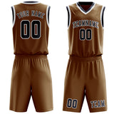 Custom Khaki Blue Basketball Set
