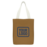 Custom Khaki Blue Green Canvas Tote Bag