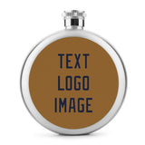 Custom Khaki Navy Hip Flask