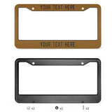 Custom Khaki Navy License Plate Frame